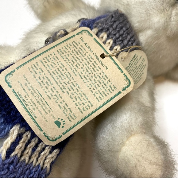 Boyds Bears Marvin P Snowbeary Retired Vintage Plush Teddy Bear Snowman NWT - Picture 6 of 13